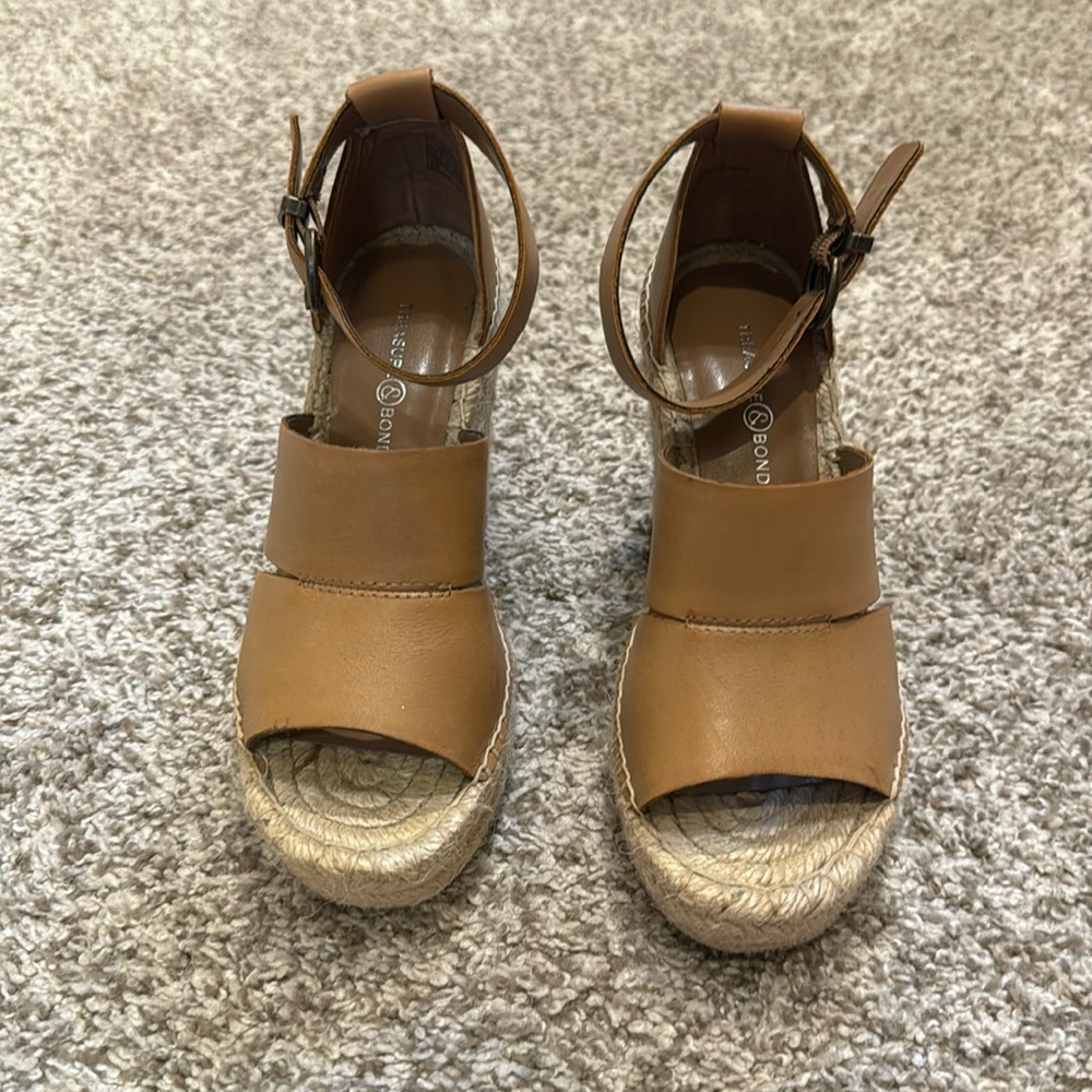 Treasure & Bond Tan Platform Sandals